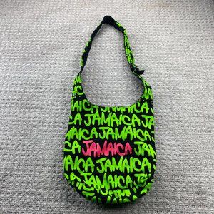 Jamaica Women's Shoulder Bag 13" X 12" X 4" Green All Over Print Robin Ruth